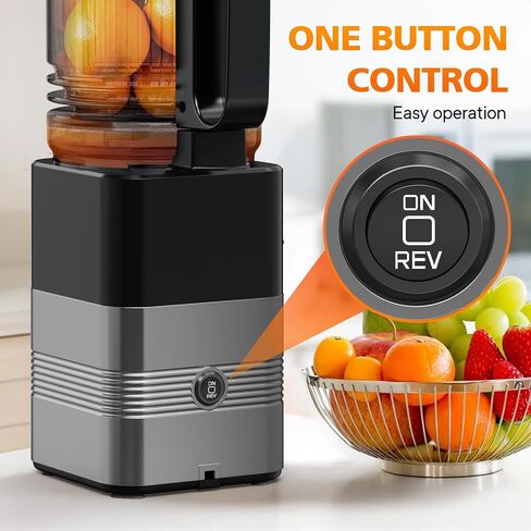 Masticating juicer Machines,Grey | Whole Vegetables & Fruits,High Juicer,5.8" Wide Feed Chute, Easy to Clean in Saudi Arabia