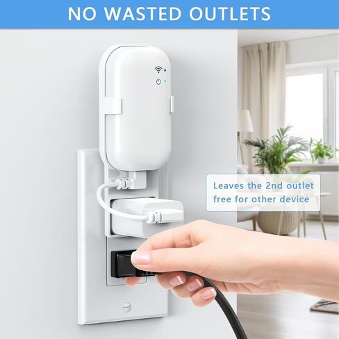 Outlet Wall Mount for Blink Sync Module Core, Sync Module Holder with Cable | No Messy Wires, Space-Saving Sync Module Mount with USB Short Cable, No Drill Blink Outdoor Camera Accessories, Easy Install in Saudi Arabia
