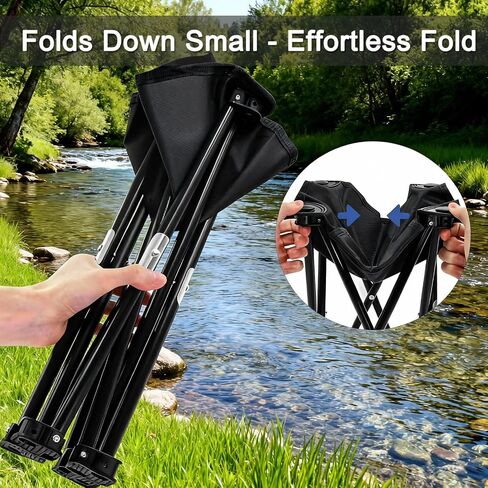 Portable camping toilet for adults, compact folding travel toilet with cover and storage bag, light emergency toilet suitable for outdoor, RV, car and hiking. in Saudi Arabia