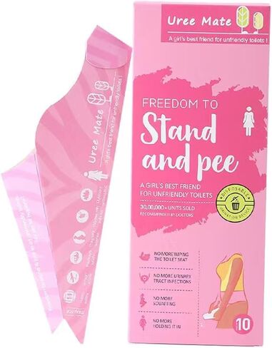 20PC Disposable Pee Funnel for Women, Portable Female Urinal Urination Device, Girl Pee Cup for Standing Up, Pee Funnel for Women Travel, Suitable for Travel, Camping, Hiking, Festivals, and Parties in Saudi Arabia