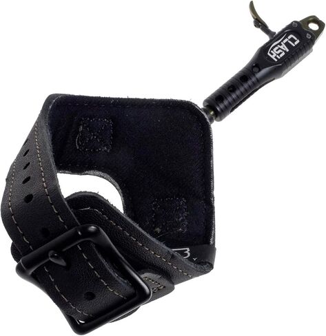 B3 Archery Clash Dual-Caliper Roller-Sear Fully Radiused Springless Archery Compound Bow Arrow Wrist Strap Release Aid w/Auto Close Jaws & Trigger, Adjustable Travel - Black, Swivel Stem Connector in Saudi Arabia