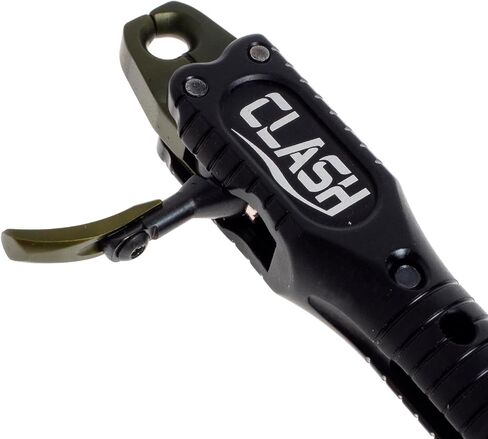 B3 Archery Clash Dual-Caliper Roller-Sear Fully Radiused Springless Archery Compound Bow Arrow Wrist Strap Release Aid w/Auto Close Jaws & Trigger, Adjustable Travel - Black, Swivel Stem Connector in Saudi Arabia