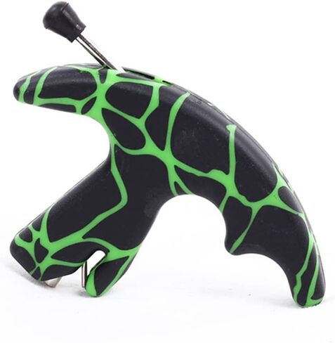 Thumb Bow Release, 3 Finger Thumb Trigger Caliper Grip Compound Bow Release Aid, Recurve Bow Releaser Aid Tool, Replaceable Bow Release Trigger Caliper Grip Green in Saudi Arabia