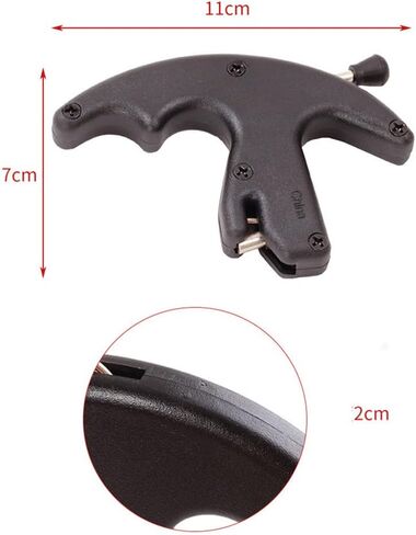 Thumb Bow Release, 3 Finger Thumb Trigger Caliper Grip Compound Bow Release Aid, Recurve Bow Releaser Aid Tool, Replaceable Bow Release Trigger Caliper Grip Green in Saudi Arabia