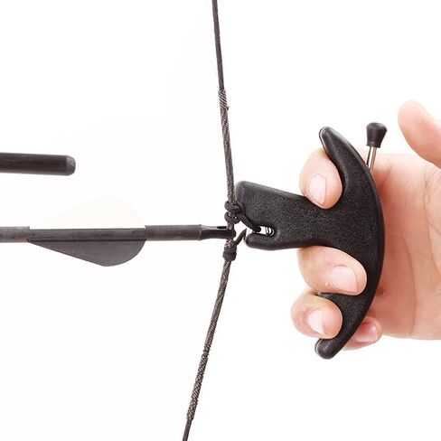 Thumb Bow Release, 3 Finger Thumb Trigger Caliper Grip Compound Bow Release Aid, Recurve Bow Releaser Aid Tool, Replaceable Bow Release Trigger Caliper Grip Green in Saudi Arabia