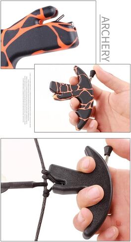 Thumb Bow Release, 3 Finger Thumb Trigger Caliper Grip Compound Bow Release Aid, Recurve Bow Releaser Aid Tool, Replaceable Bow Release Trigger Caliper Grip Green in Saudi Arabia