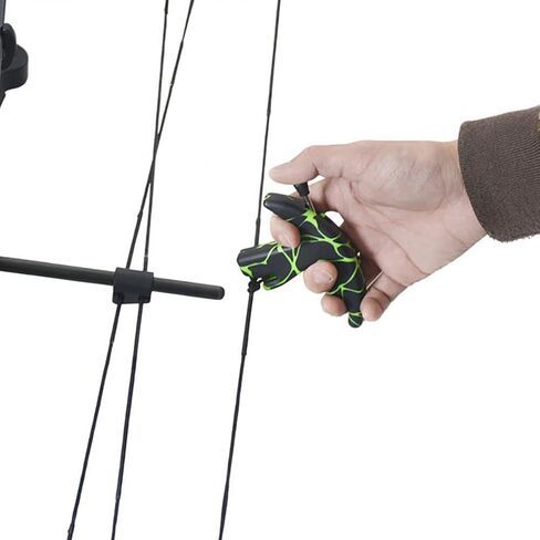 Thumb Bow Release, 3 Finger Thumb Trigger Caliper Grip Compound Bow Release Aid, Recurve Bow Releaser Aid Tool, Replaceable Bow Release Trigger Caliper Grip Green in Saudi Arabia