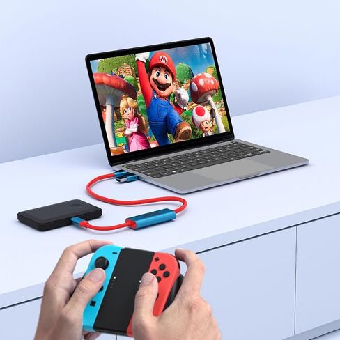 Capture Card USB C to USB-A/C 4K Video Capture Card USB 3.0, Supports 100W Fast Charging, Video Recording for Gaming, Streaming, Recording, Compatible with Switch, Steam Deck, iPad in Saudi Arabia