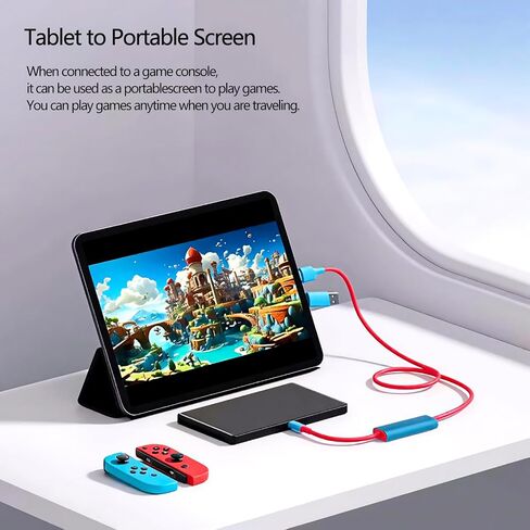 Capture Card USB C to USB-A/C 4K Video Capture Card USB 3.0, Supports 100W Fast Charging, Video Recording for Gaming, Streaming, Recording, Compatible with Switch, Steam Deck, iPad in Saudi Arabia