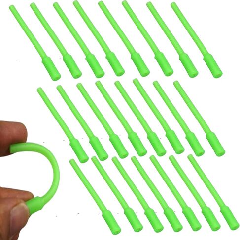 Fishing Glow Tubes Fishing Line Crimps Protectors Deep Drop Rigs FishingLine Glow Sleeves, Pack of 30 in Saudi Arabia
