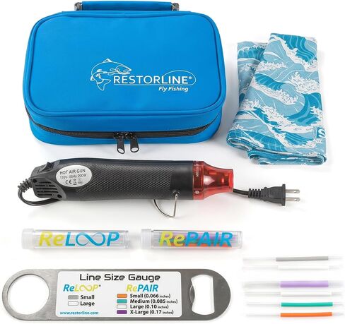 Off The Grid Fly Line Repair Kit | Complete Fishing Line Repair System | All-in-one kit to fix damage, repair loops & splice lines. Portable fly fishing accessories with heat gun for field use. in Saudi Arabia