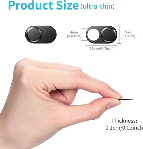 Laptop Camera Cover, 0.023 inch Thin Metal Phone Camera Cover, Invisible Design Physical Anti-Peeping, Webcam Cover Slide for MacBook Pro, iMac, iPad, iPhone, Laptop Accessories Protect Visual Privacy in Saudi Arabia