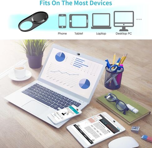 Laptop Camera Cover, 0.023 inch Thin Metal Phone Camera Cover, Invisible Design Physical Anti-Peeping, Webcam Cover Slide for MacBook Pro, iMac, iPad, iPhone, Laptop Accessories Protect Visual Privacy in Saudi Arabia