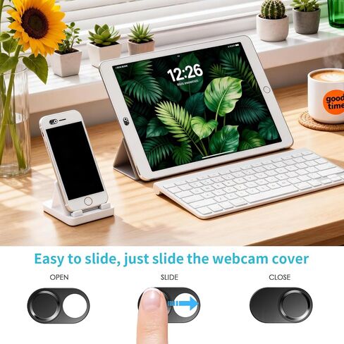 Laptop Camera Cover, 0.023 inch Thin Metal Phone Camera Cover, Invisible Design Physical Anti-Peeping, Webcam Cover Slide for MacBook Pro, iMac, iPad, iPhone, Laptop Accessories Protect Visual Privacy in Saudi Arabia
