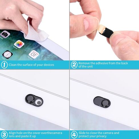 Laptop Camera Cover, 0.023 inch Thin Metal Phone Camera Cover, Invisible Design Physical Anti-Peeping, Webcam Cover Slide for MacBook Pro, iMac, iPad, iPhone, Laptop Accessories Protect Visual Privacy in Saudi Arabia