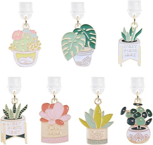 7PCS Cactus Charms for Kindle,Dust Plug Charm Compatible with Type C Charging Port Gift for E-Reader Accessory in Saudi Arabia