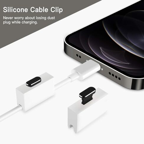 TITACUTE 2 Pack Anti Dust Plugs for iPhone 14 Pro Max 13 11 12 X XS XR X 8 7 Plus 6s 6 5 SE Dust Cover 8 Pin Dust Plug + Mini Storage Box iPhone Charging Port Plugs for AirPods Pro iPad Mini Air Black in Saudi Arabia