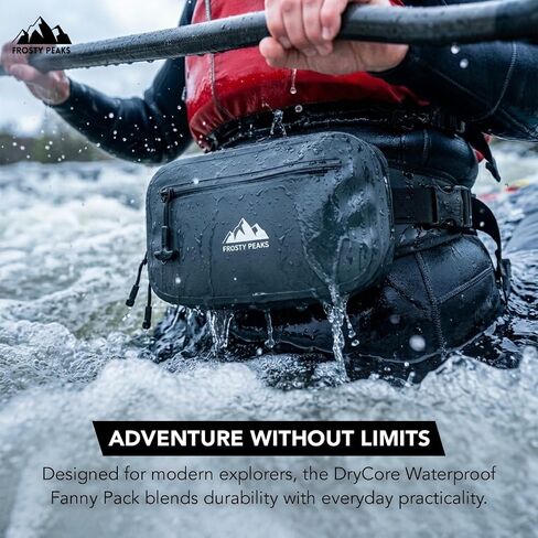 Waterproof Fanny Pack, Waist Bag for Travel, Beach, Kayaking, Fishing, Hiking, Adjustable Belt Sling Bag, Large Storage Dry Bag Pouch for Phone, Wallet, Passport, Outdoor Gear in Kuwait