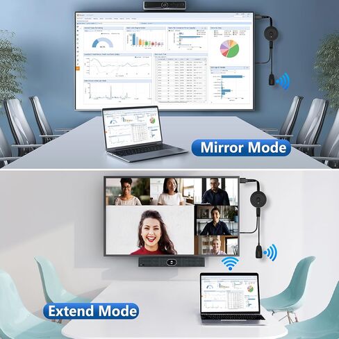 2026 Wireless HDMI Display Adapter 4K, Portable WiFi Casting Dongle, Screen Mirror Video/Audio for Phone, Pad, Android, Tablet, Laptop, Windows to TV/Monitor/Projector, Miracast, Airplay, DLNA in Saudi Arabia