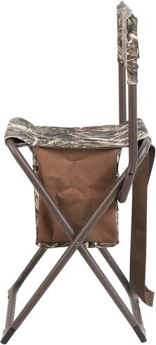 PORTAL Folding Seat, Lightweight Backrest Stool Hunting Fishing Chair with Storage Pocket for Camping, Hiking, Beach, Picnic, Support Up to 225 lbs, Camouflage in Kuwait