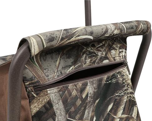 PORTAL Folding Seat, Lightweight Backrest Stool Hunting Fishing Chair with Storage Pocket for Camping, Hiking, Beach, Picnic, Support Up to 225 lbs, Camouflage in Kuwait
