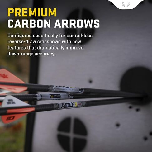 TenPoint ACU-X RD Arrow with Snap-On Nock - 20-inch, Pack of 6 - Enhanced Long-Range Accuracy for Reverse-Draw Rail-Less Crossbows | Snap-On Nock - 20-inch, Pack of 6 - Enhanced Long-Range Accuracy for in Saudi Arabia