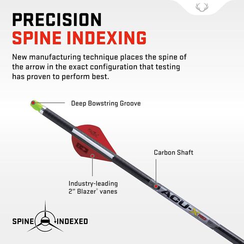 TenPoint ACU-X RD Arrow with Snap-On Nock - 20-inch, Pack of 6 - Enhanced Long-Range Accuracy for Reverse-Draw Rail-Less Crossbows | Snap-On Nock - 20-inch, Pack of 6 - Enhanced Long-Range Accuracy for in Saudi Arabia