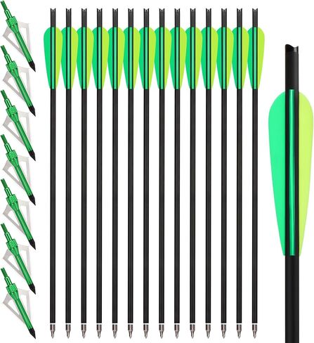 14-pcs 20 in Crossbow Bolts 7-pcs 100-Grain Hunting Broadheads in Saudi Arabia