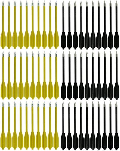 SPEED TRACK 60PCS 6.25 Inch 50-80LB Mini Archery Crossbow Bolts Set with Sharp Metal Tip, Reusable Durable Arrow Dart for Shooting Target Practice, Small Hunting Game, Outdoor Fishing in Kuwait