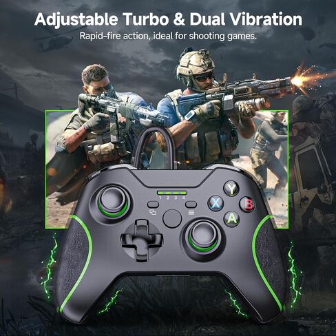 YAEYE Wired Controller for Xbox Series X|S, USB Gamepad with Dual Vibration, 3.5mm Audio Jack, Game Controller for Xbox One/One X|S Compatible with Windows 10/11 PC - Black in Saudi Arabia