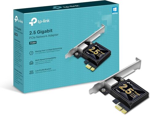 TP-Link 2.5GB PCIe Network Card (TX201) – PCIe to 2.5 Gigabit Ethernet Card | Ethernet Network Adapter, NIC card, Supports Windows 11/10/8.1/8/7, Win Server 2022/2019/2016, Linux in Saudi Arabia