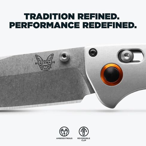 Benchmade Crooked River Hunting Knife, S30V Steel Blade (15080-2) | Dark Brown Wood handle with black bolster, Clip-Point blade in Kuwait