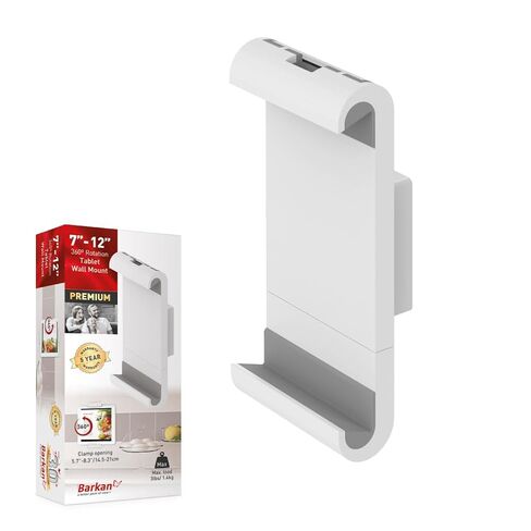 Barkan Tablet Mount Holder for 7-12 inch Devices, Fixed, 360 Degree Rotation Bracket, fits Apple iPad/Air/Mini, Samsung Galaxy Tab in Saudi Arabia