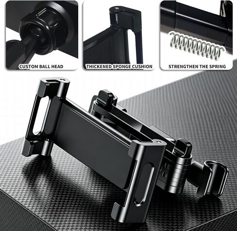 Extension‑Arm Car Tablet Mount Holder | Foldable clip fits 5.5‑11 inch devices, practical travel accessory in Saudi Arabia