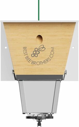Ultimate Pro Outdoor Carpenter Bee Trap by Best Bee Brothers, Brown 6-Pack | Carpenter Bee Trap for Outside with 2-in-1 Bee Vault, XL Clear Receptacle, Bait Cup and 9 ft Pull Cord in Saudi Arabia