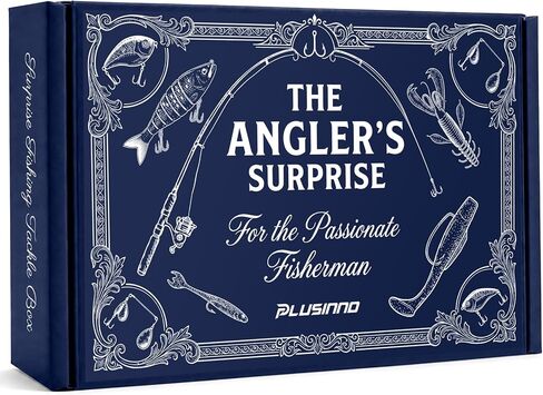 PLUSINNO Fishing Lures,Surprise Tackle Box Fishing lure Kit | Freshwater & Saltwater Bass Fishing Lures kit for adults,Bass /Trout/Crappie Fishing gear For Anglers,Fishing GIfts For Men in Kuwait