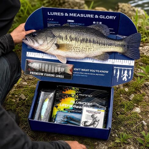 PLUSINNO Fishing Lures,Surprise Tackle Box Fishing lure Kit | Freshwater & Saltwater Bass Fishing Lures kit for adults,Bass /Trout/Crappie Fishing gear For Anglers,Fishing GIfts For Men in Kuwait