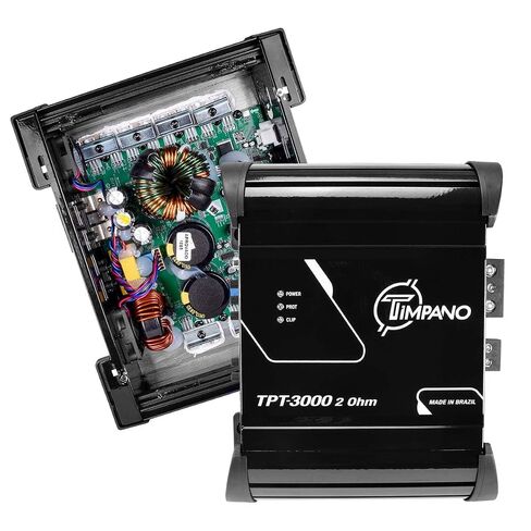Timpano TPT-3000 2 Ohm Compact Amplifier 3000 Watts, 1 Channel, Full Range Amp Class D for The Installation of Car Speakers, Loudspeakers, Drivers and Tweeters on Car Audio Systems in Saudi Arabia