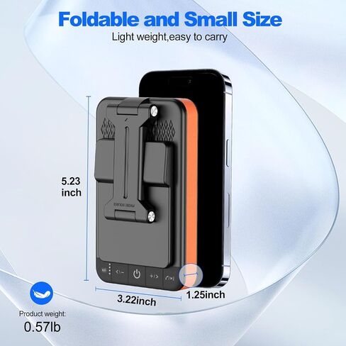 JTEMAN Bluetooth Speaker with Charging Phone Stand,Portable Foldable Slim | HD Sound Adjustable Phone Holder,Wireless Speaker Stand for iPhone/Android,Birthday Gifts for Men and Women Tech Gadgets in Saudi Arabia