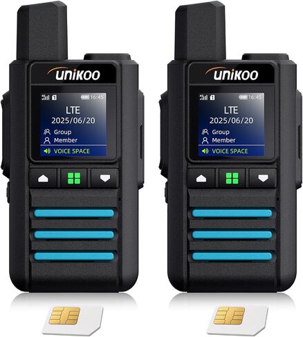 4G LTE Walkie Talkies Unlimited Range, Two Way Radios, 10 Year Data Plan | 10 Year Free Data Plan No App Required, Easy to Use For business, logistics, security, family & outdoor team communication in Saudi Arabia