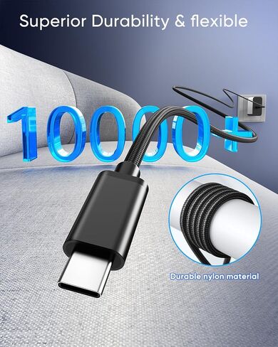 [10FT] 65W Fast Charger for Nintendo Switch 2, Steam Deck & ROG Ally - MENEEA PD3.0 Foldable AC Adapter with Long Charging Cable[Official Switch 2 Charger Replacement] in Saudi Arabia