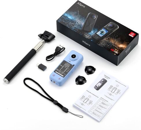 X5 Pro Panoramic Action Camera - Front & Rear Dual Lens | CBDYWVR X5 Pro Panoramic Action Camera - Front & Rear Dual Lens in Saudi Arabia
