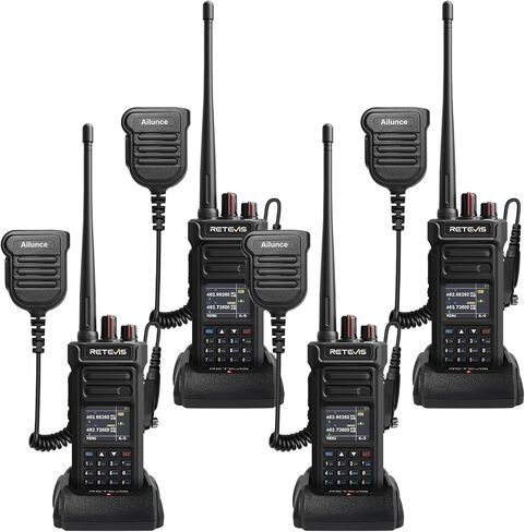 Retevis RT29S(3rd Gen RT29) Heavy Duty Walkie Talkies Construction(4 Pack) | IP67 Waterproof, Dustproof, Long Range, AI Noise Reduction,100% FCC Compliant,Intuitive LCD display, with Type-C Charging in Saudi Arabia