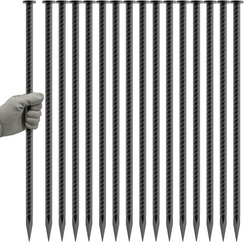 Rebar Spikes 16 Inch 8 Pack, Heavy Duty Rebar Ground Stakes in Saudi Arabia