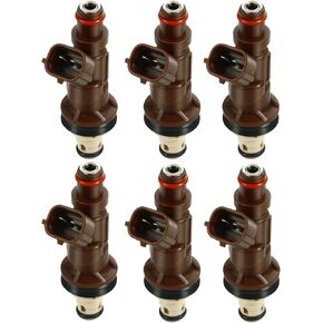 23209-62040 Fuel Injectors 6Pcs Mushan Aftermarket Fuel Injector Electric Valve Compatible with 4Runner 1999-2002 Tacoma 1999-2004 Tundra 2000-2004 3.4L V6 Replace # 2172933 FJ585 in Kuwait