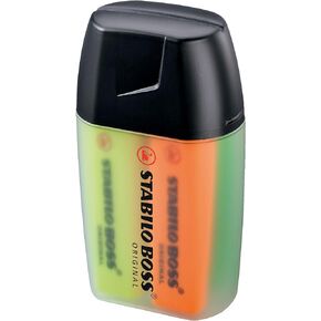 STABILO Highlighter BOSS ORIGINAL - Big Box of 4 - Yellow, Orange, Green, Pink