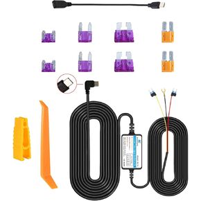 DUOYONG Typ-c Dash Cam Hardwire Kit، Type C 12V 24V إلى 5V Dash Cam Hardwire Kit مع إضافة صمامات دائرة، جهد منخفض (11.5 قدم) in Kuwait