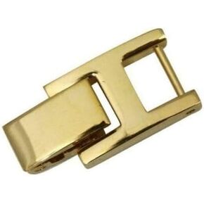 Womens watch or bracelet FOLD OVER CLASP BRACELET EXTENDER LINK Gold color 10mm WIDE/TONGUE IS 4MM WIDE/ 5mm opening MEASURE YOUR ITEM :