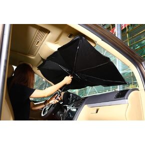 Car Interior Windshield Sunshade, Car SUV Truck Sunshade Umbrella, Patented Design (125X65cm for Small Cars)