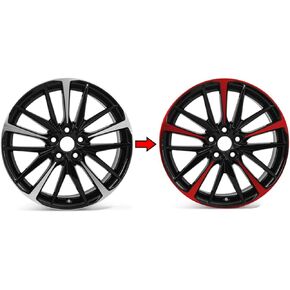 SlickMod Chrome Delete Blackout Vinyl Overlay for 2018-2022 Toyota Camry XSE 19inch Sport Wheel Rims (Gloss Black)